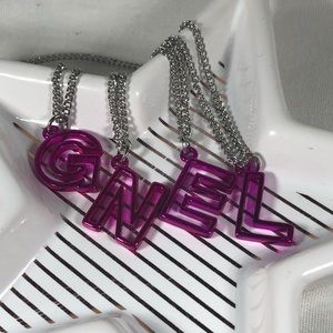 Initial letter necklaces